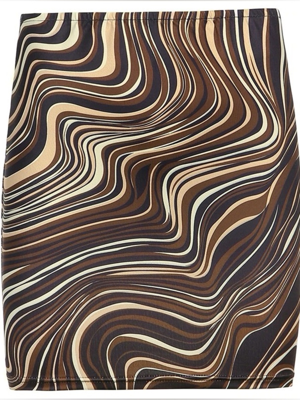 Chocolate Marble Mini Skirt